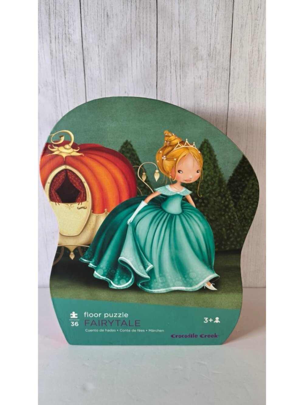 CROCODILE CREEK FAIRYTALE PRINCESS SHAPED FLOOR PUZZLE 36 PIECE JUMBO KIDS TOY